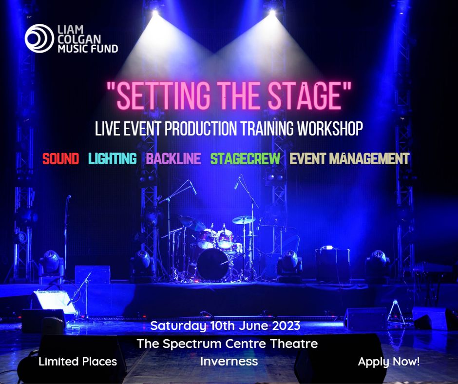 OPPORTUNITY: “SETTING THE STAGE” LIVE EVENT PRODUCTION TRAINING WORKSHOP