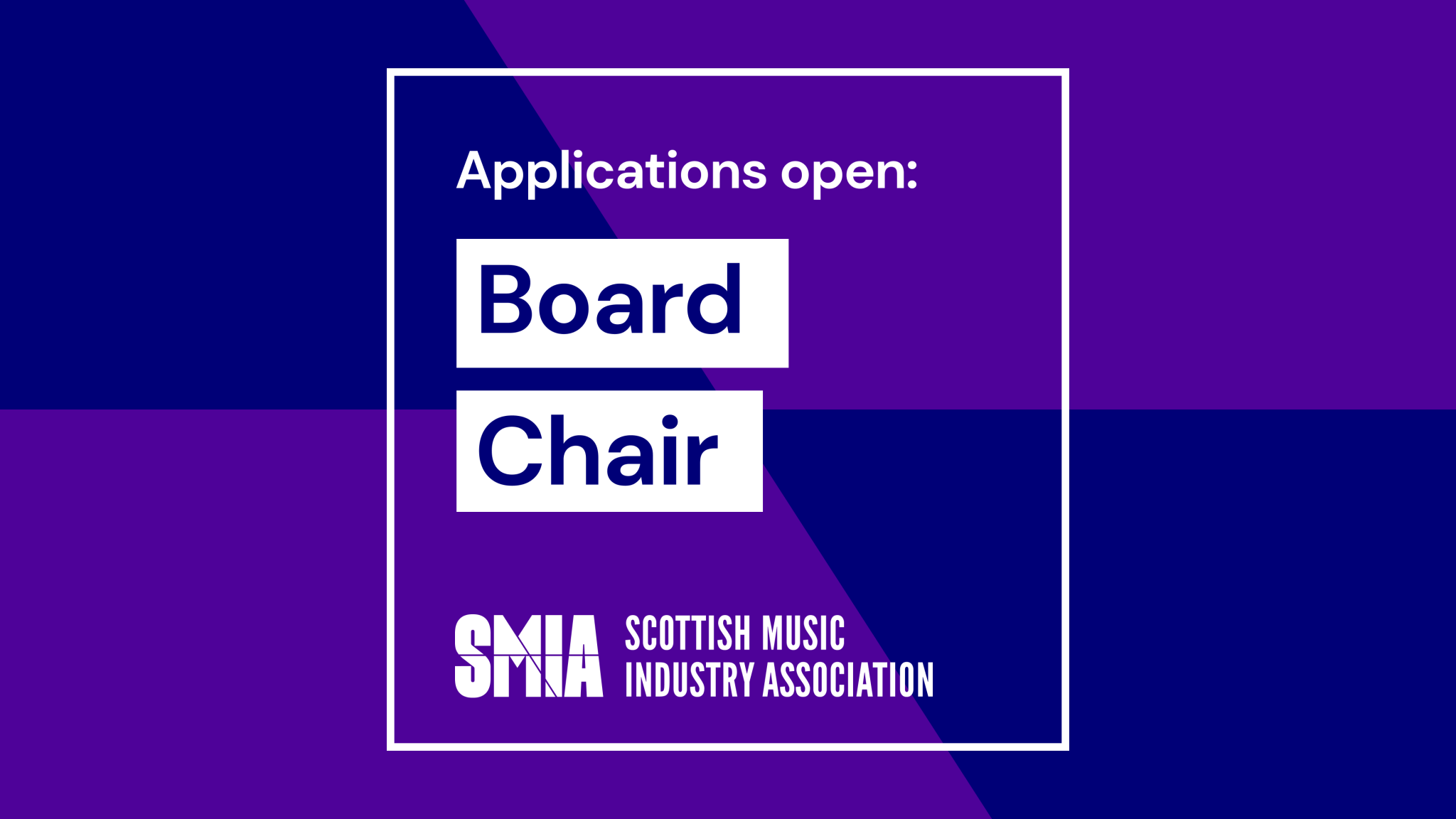 OPPORTUNITY: SMIA BOARD CHAIR