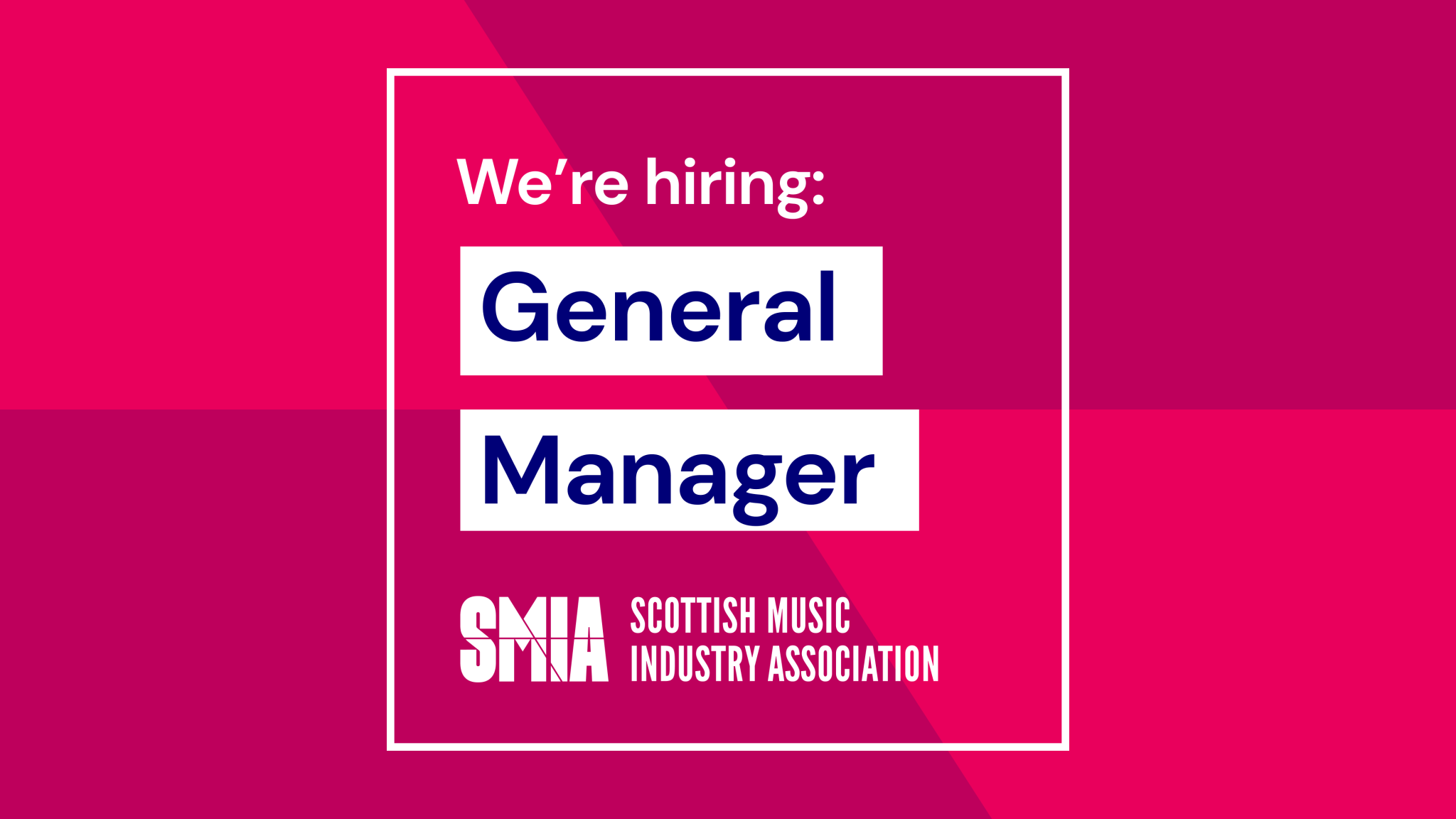 OPPORTUNITY: GENERAL MANAGER – SMIA