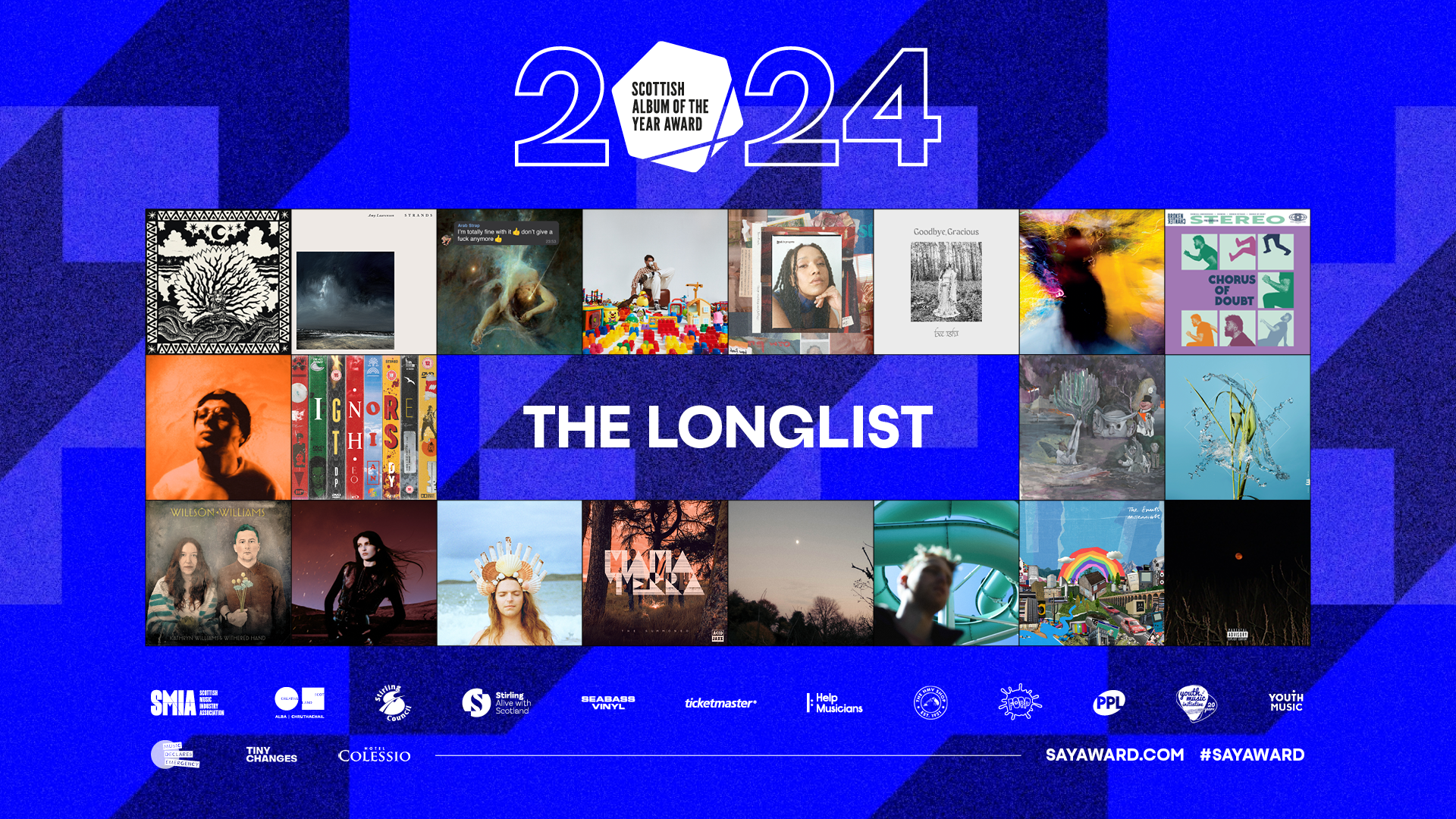 The SAY Award Longlist 2024